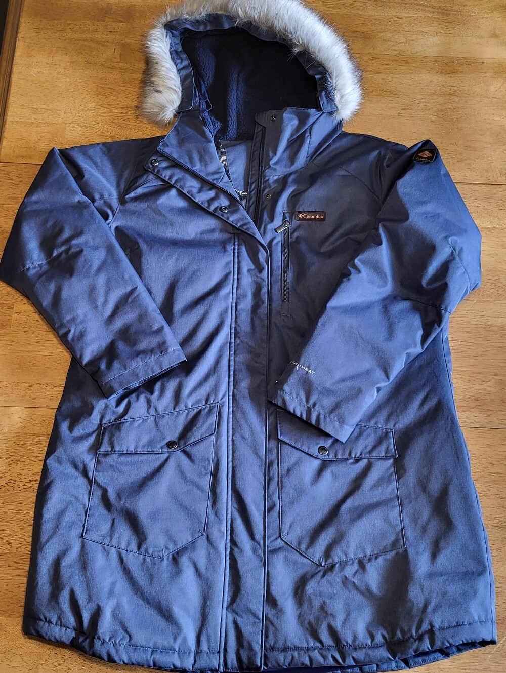 NWOT Columbia Navy Parka Size 1X